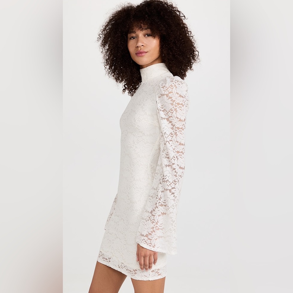 Nwt Caroline Constas New York White Lace Kennedy Mini Dress - Extra Large